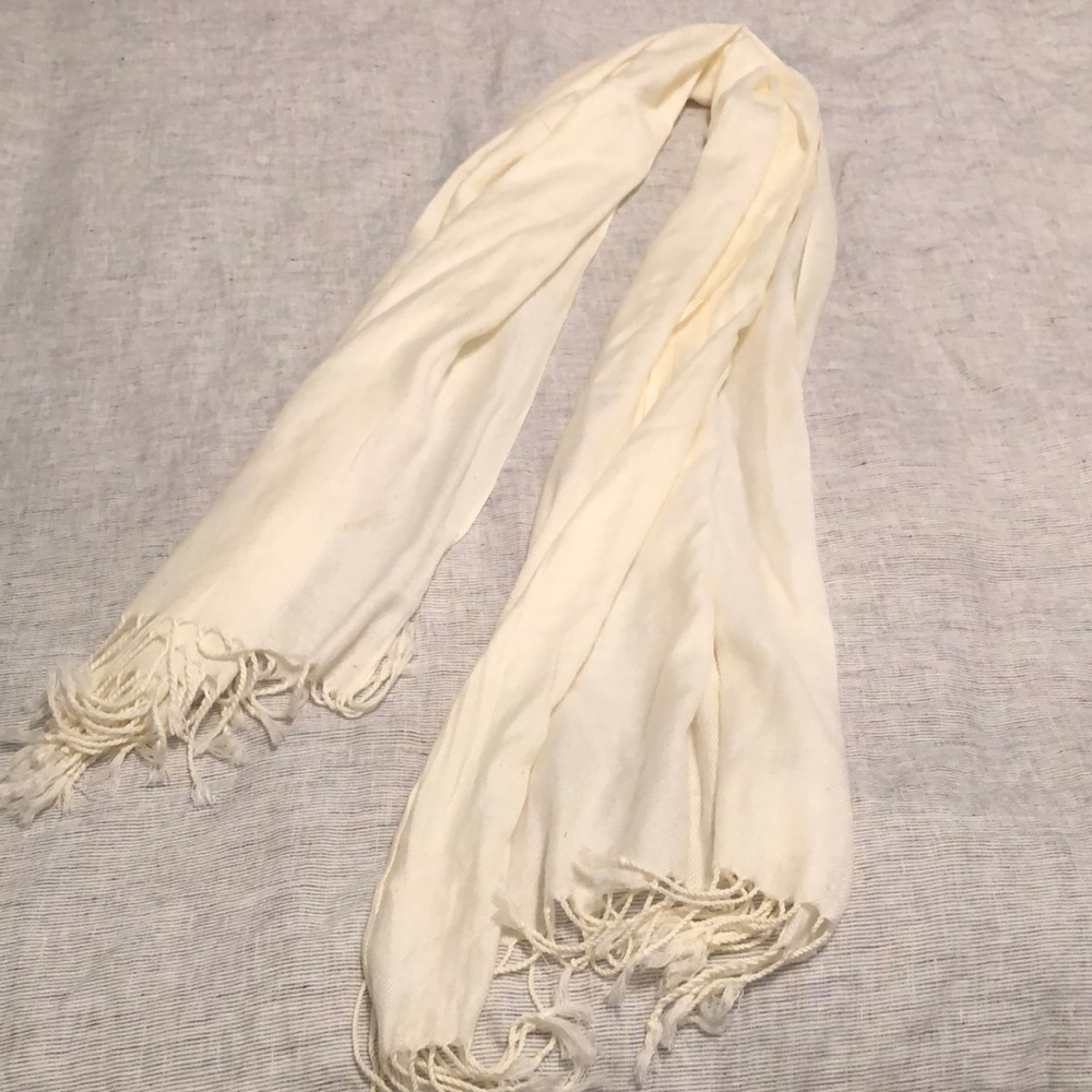Cream scarf